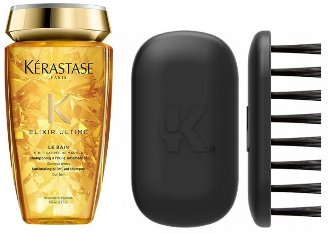 Elixir Ultime and Kleen | Zestaw: kąpiel do każdego rodzaju włosów 250ml + czyścik do szczotki do włosów