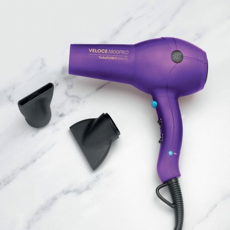 Veloce 3800 Pro | Suszarka do włosów 2200W w kolorze fioletowym (EDT107)