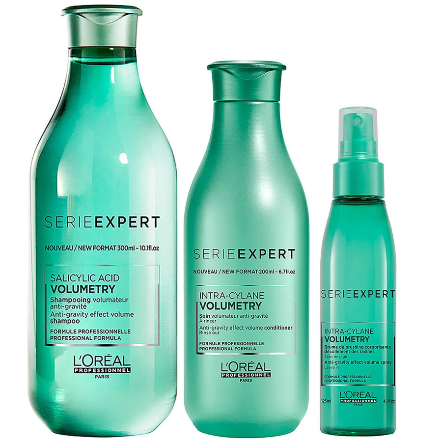 Volumetry | Zestaw nadający objętość: szampon 300ml + odżywka 200ml + spray podnoszący włosy u nasady 125ml