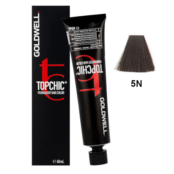Topchic 5N | Trwała farba do włosów - kolor: naturalny jasny brąz 60ml