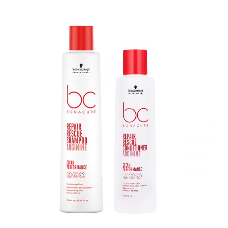 BC Peptide Repair Rescue | Zestaw do włosów zniszczonych: szampon micelarny 250ml + odżywka 200ml