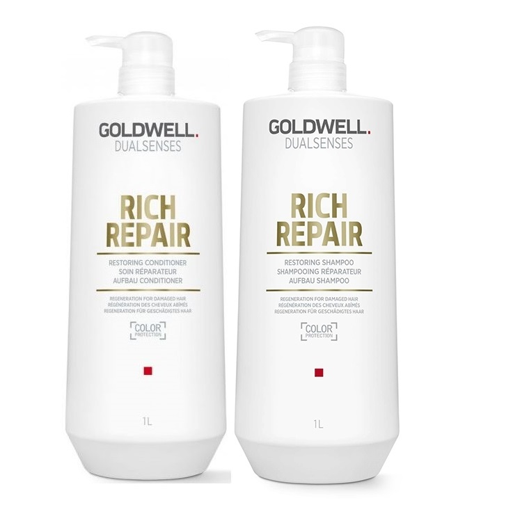 Rich Repair | Zestaw regenerujący: szampon 1000ml + odżywka 1000ml