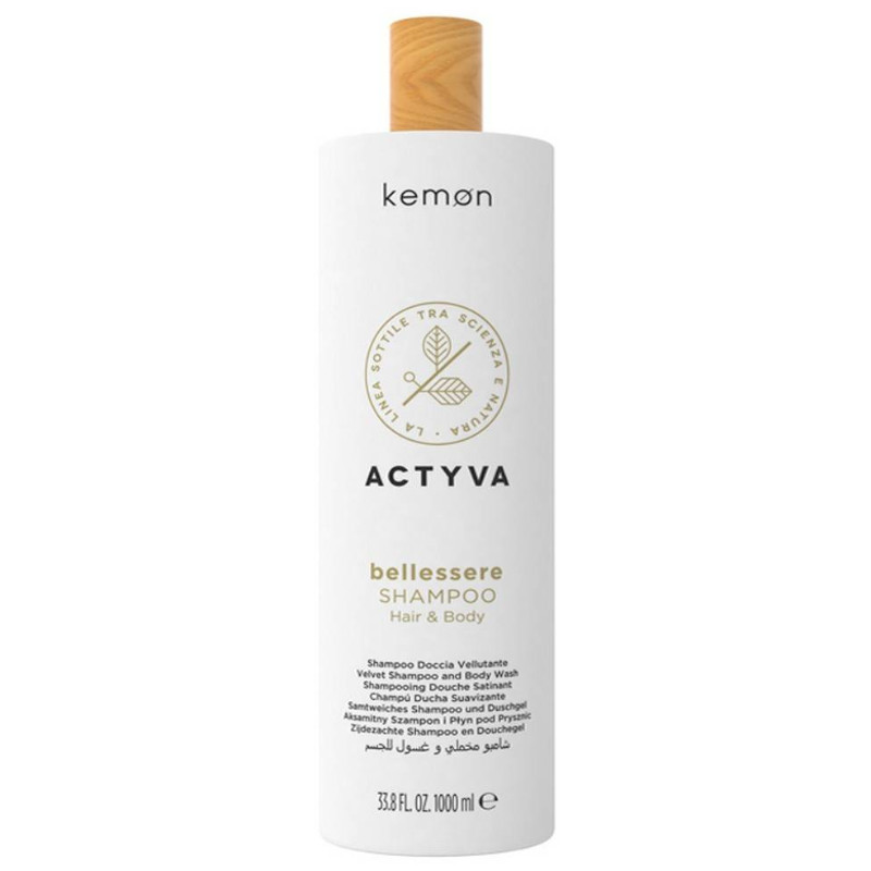 Actyva Bellessere | Delikatny szampon do wszystkich rodzajów włosów i żel pod prysznic 2w1 1000ml