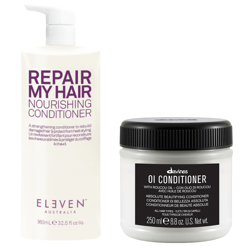 OI Oil and Repair My Hair | Zestaw do włosów: odżywka do każdego rodzaju włosów 250ml + regenerująca odżywka do włosów zniszczonych 960ml