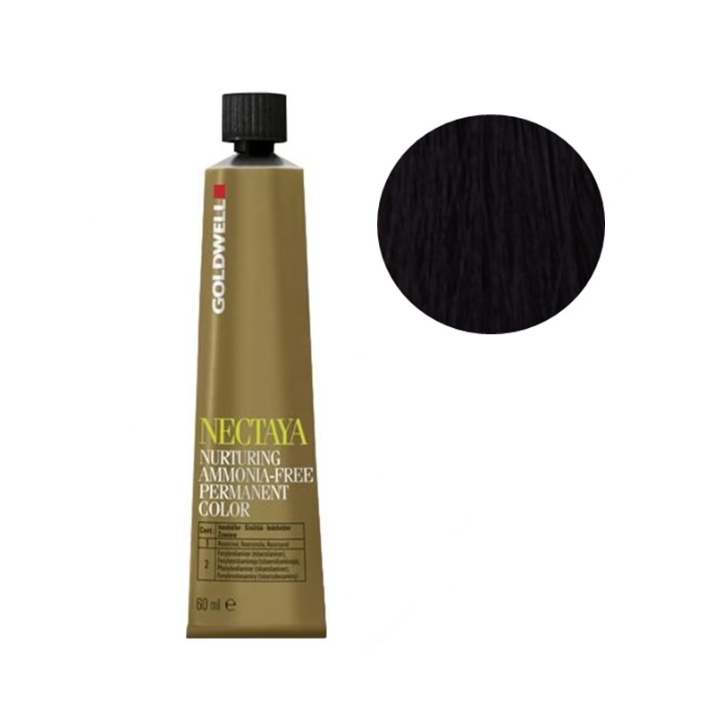 Nectaya | Farba do włosów bez amoniaku - kolor 4N 60ml