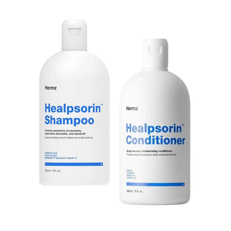 Healpsorin | Zestaw przeciwłupieżowy do włosów: szampon 500ml + odżywka 500ml