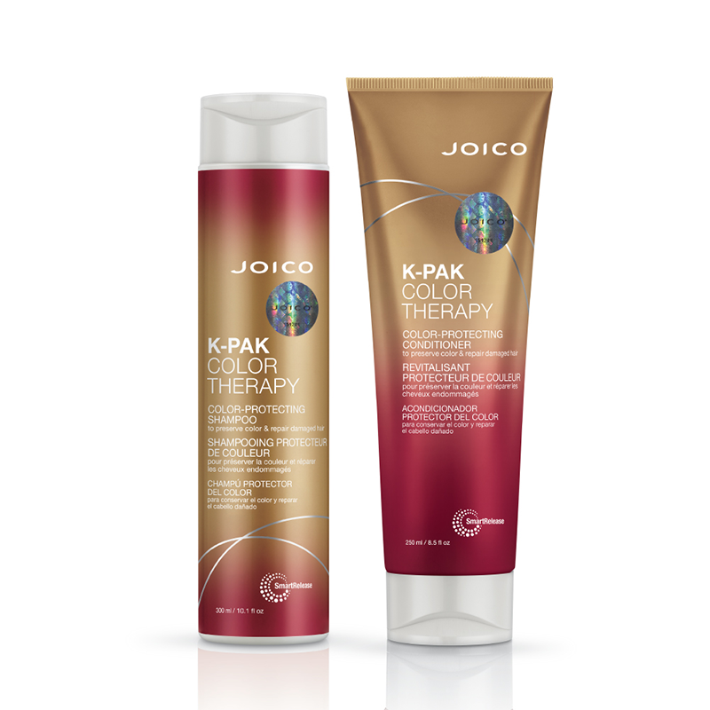 K-Pak Color Therapy | Zestaw do włosów farbowanych: szampon 300ml + odżywka 250ml