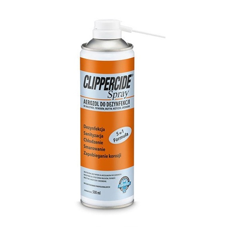 Clippercide | Spray do dezynfekcji i smarowania maszynek do włosów 500ml