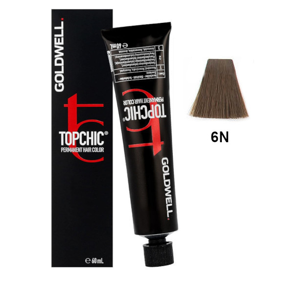 Topchic 6N | Trwała farba do włosów - kolor: ciemny naturalny blond 60ml
