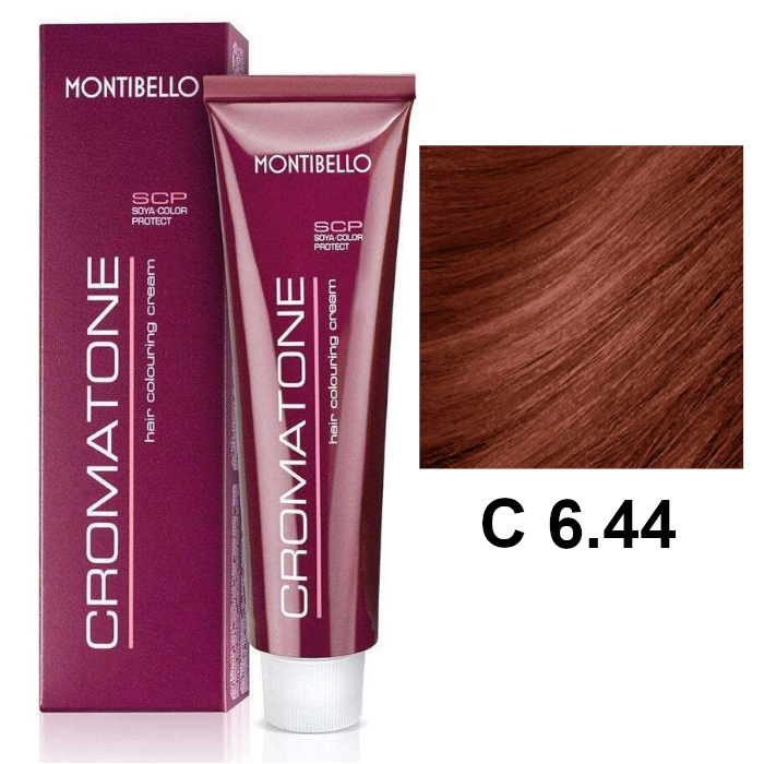 Cromatone C | Trwała farba do włosów - kolor C 6.44 intensywny miedziany ciemny blond 60ml