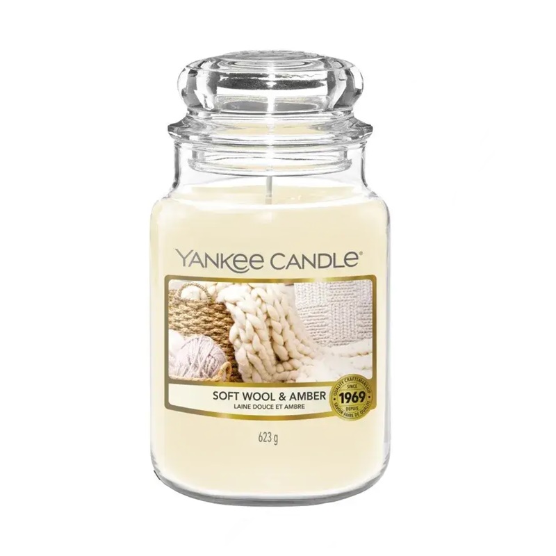 | Świeczka zapachowa - Soft Wool & Amber 623g
