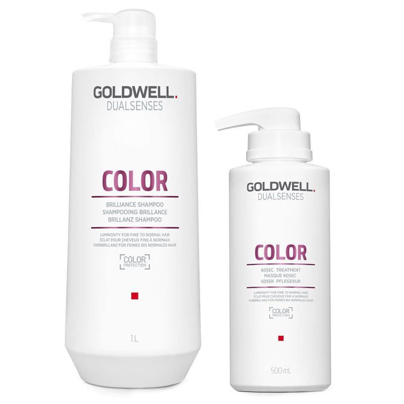 DualSenses Color | Zestaw do włosów farbowanych: szampon 1000ml + maska 500ml