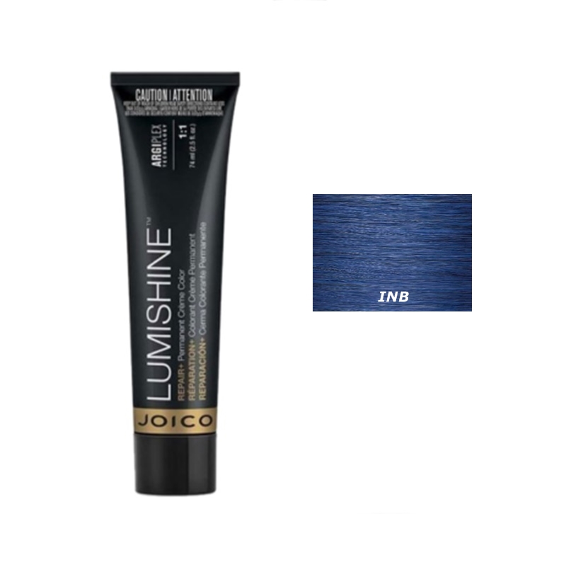 Lumishine Permanent Creme | Trwała farba do włosów - kolor INB niebieski 74ml