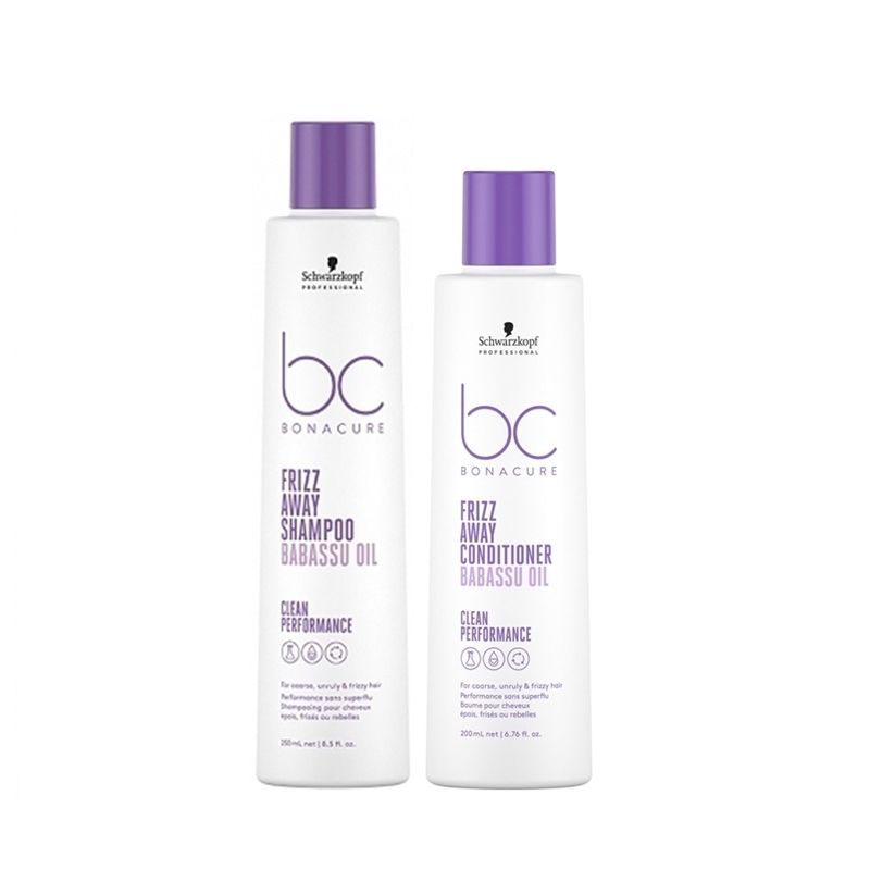 Bonacure Frizz Away | Zestaw do włosów puszących się: szampon 250ml + odżywka 200ml