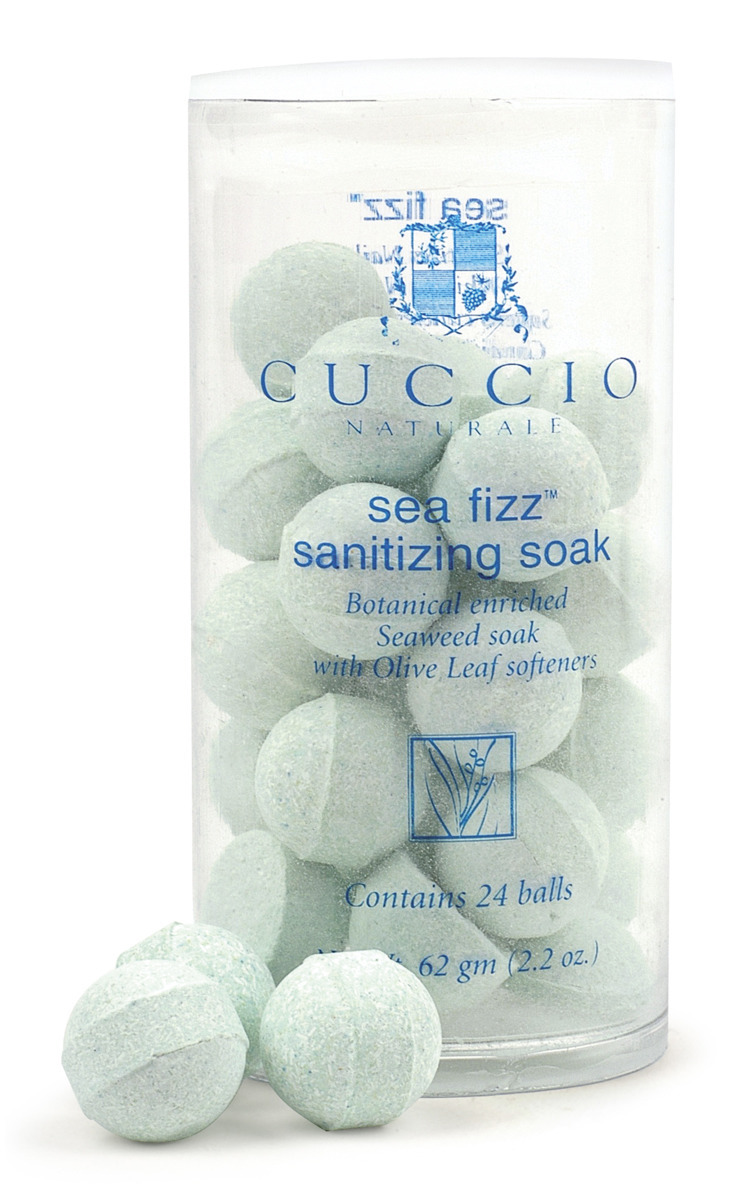 Sea Fizz Sanitizing Soak | Kulki do manicure - morskie 24 szt.