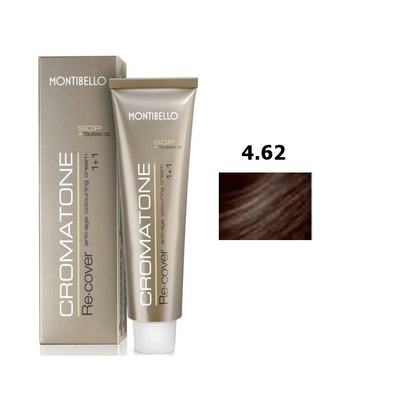 Cromatone Recover | Trwała farba do włosów - kolor 4.62 kakaowy brąz 60ml