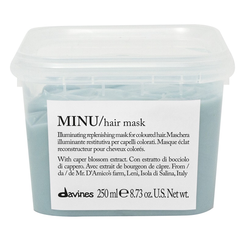 Minu | Rozświetlająca maska do włosów farbowanych 250ml