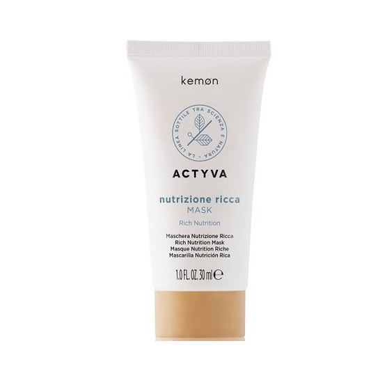 Actyva Nutrizione Ricca | Maska intensywnie nawilżająca do włosów bardzo suchych 30ml