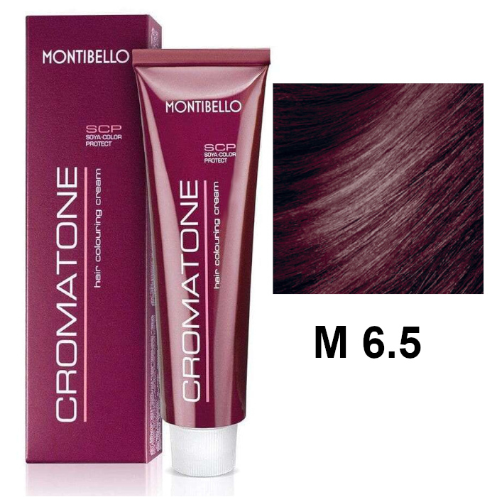 Cromatone M | Trwała farba do włosów - kolor M 6.5 mahoniowy ciemny blond 60ml