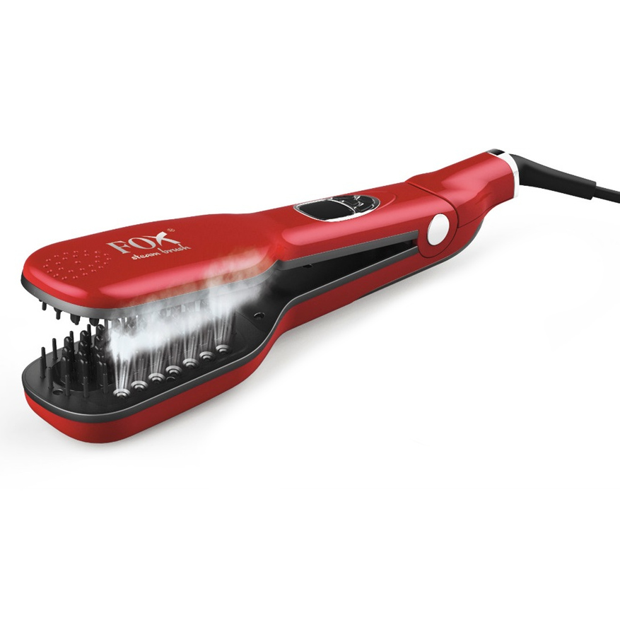 Steam Brush Red | Szczotka parowa do prostowania włosów - czerwona