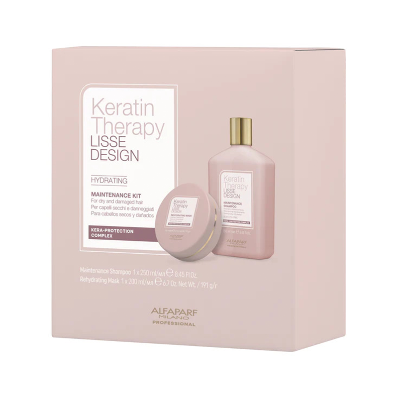Keratin Therapy Hydrating Maintenance | Zestaw po zabiegu keratynowego prostowania: szampon 250ml + maska 200ml