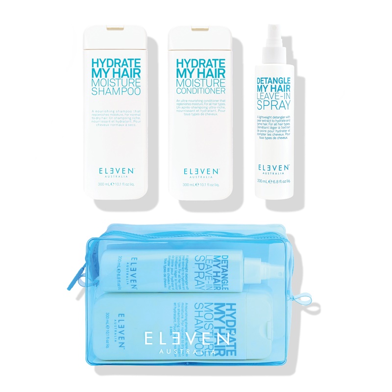 Hydrate Trio Neon Holiday 2023 | Zestaw nawilżający do włosów suchych: szampon 300ml + odżywka 300ml + spray 250ml