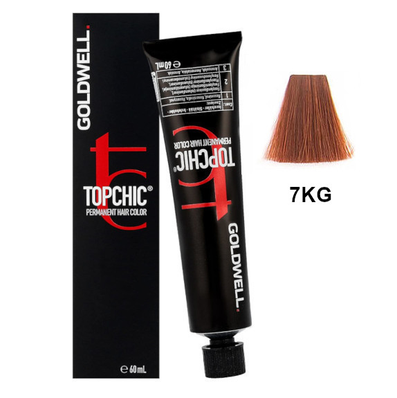 Topchic 7KG | Trwała farba do włosów - kolor: średnia złota miedź 60ml