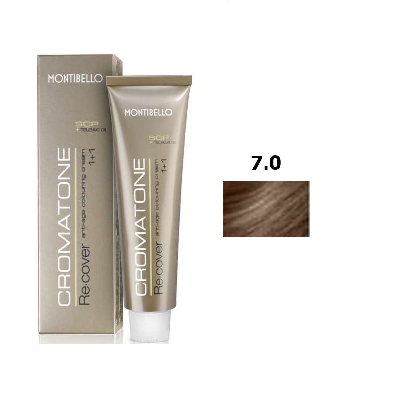 Cromatone Recover | Trwała farba do włosów - kolor 7.0 naturalny średni blond 60ml
