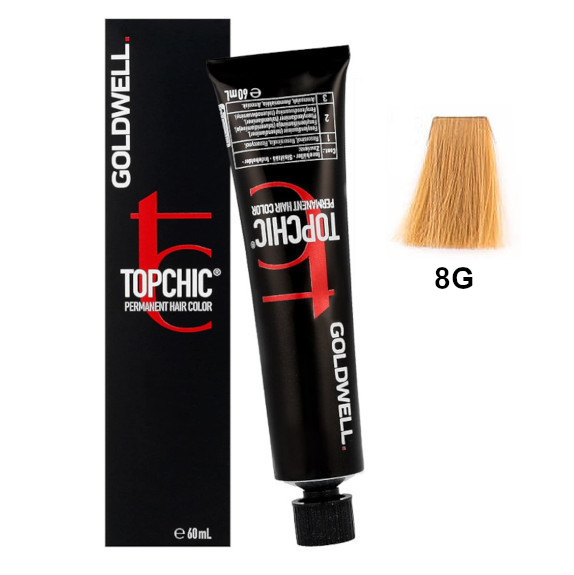 Topchic 8G | Trwała farba do włosów - kolor: złoty jasny blond 60ml