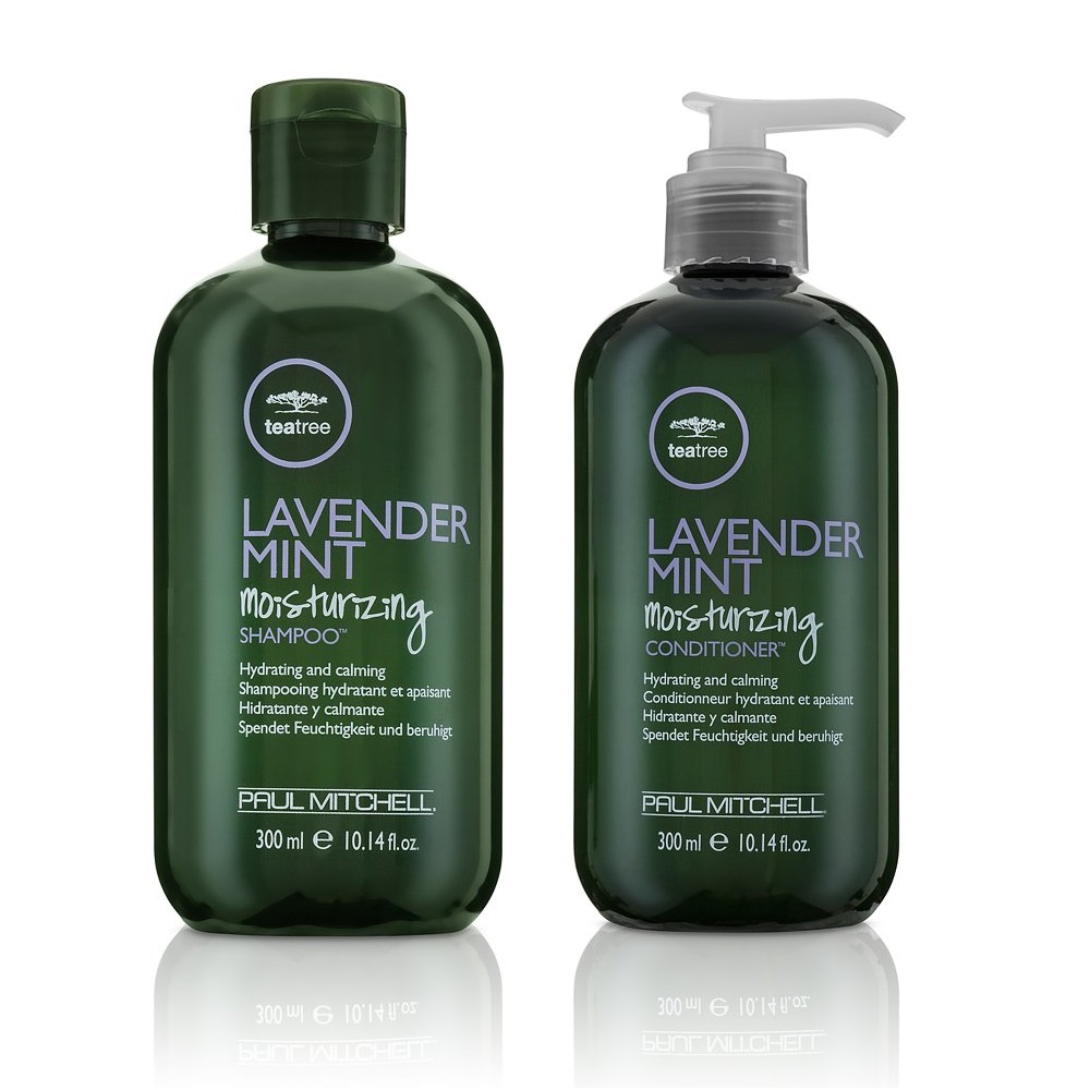 Tea Tree Lavender Mint | Zestaw nawilżający do włosów suchych: szampon 300ml + odżywka 300ml