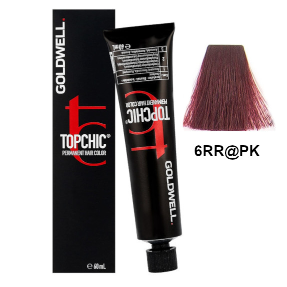 Topchic 6RR@PK | Trwała farba do włosów - kolor: krzykliwa czerwień, róż 60ml