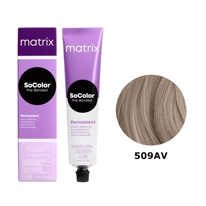 Socolor Pre-Bonded Extra Coverage | Trwała farba do włosów 509AV 90ml