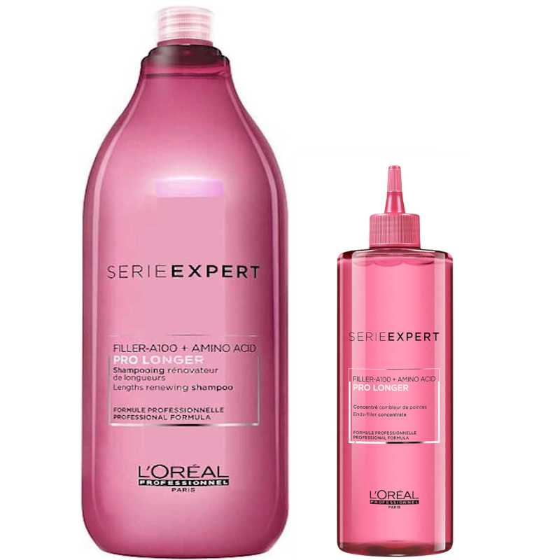Pro Longer | Zestaw do włosów długich: szampon 1500ml + koncentrat pogrubiający 400ml