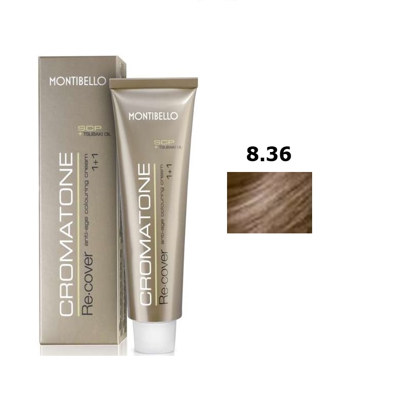 Cromatone Recover | Trwała farba do włosów - kolor 8.36 kasztanowy złoty blond 60ml