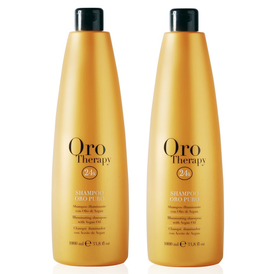 Oro Puro | Zestaw: szampon rozświetlający do włosów 2x1000ml