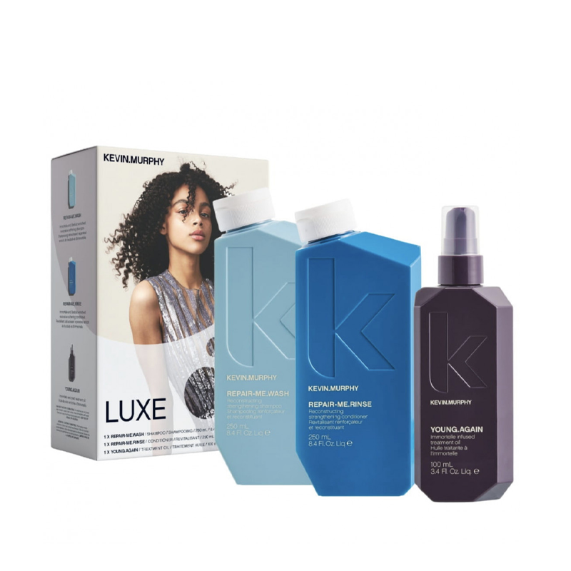 Luxe | Zestaw do włosów zniszczonych: szampon 250ml + odżywka 250ml + olejek 100ml