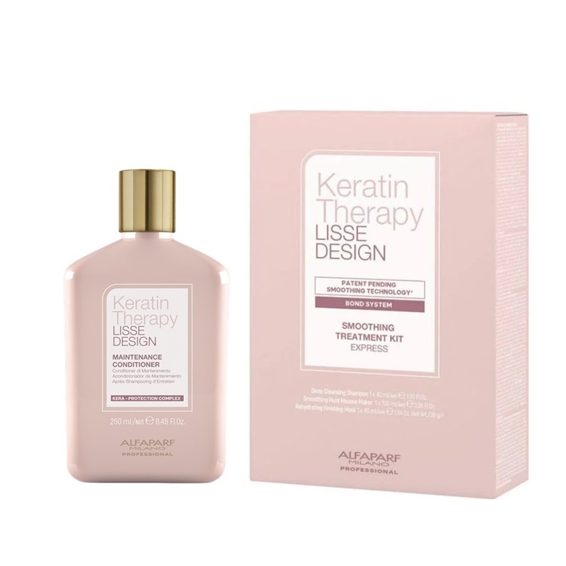 Keratin Therapy Smoothing Treatment Kit | Zestaw do keratynowego prostowania włosów + odżywka 250ml