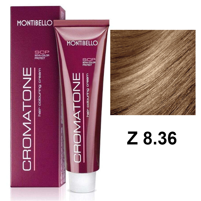 Cromatone Z | Trwała farba do włosów - kolor Z 8.36 kasztanowy złoty jasny blond 60ml
