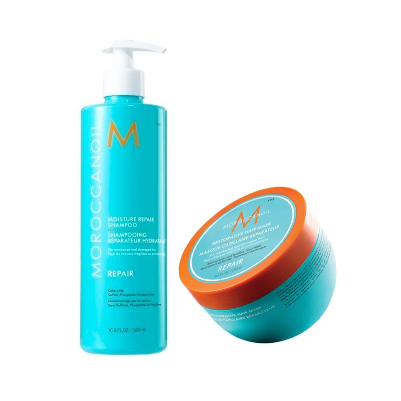 Moisture Repair | Zestaw regenerujący włosy: szampon 500ml + maska 500ml