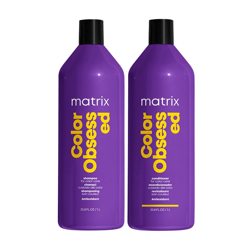 Total Results Color Obsessed Zestaw do włosów farbowanych  | szampon 1000ml + odżywka 1000ml
