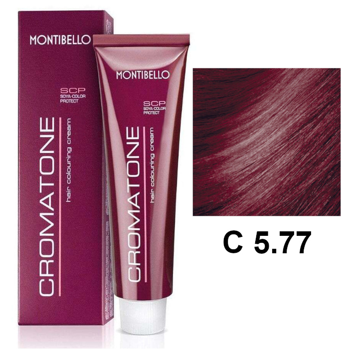 Cromatone C | Trwała farba do włosów - kolor C 5.77 intensywny czerwony jasny brąz 60ml