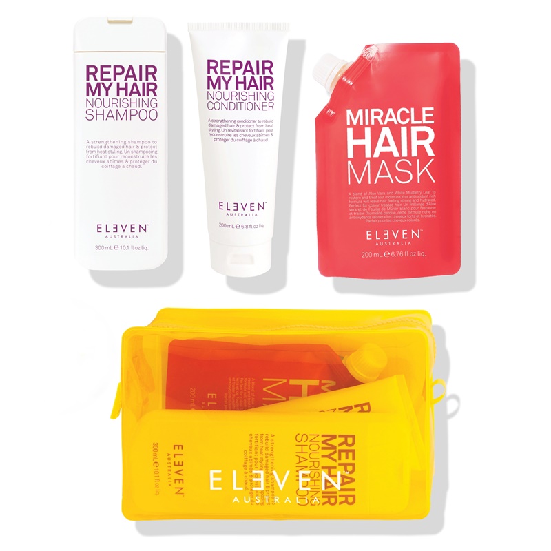 Repair Trio Neon Holiday 2023 | Zestaw odbudowujący do włosów zniszczonych: szampon 300ml + odżywka 200ml + maska 200ml