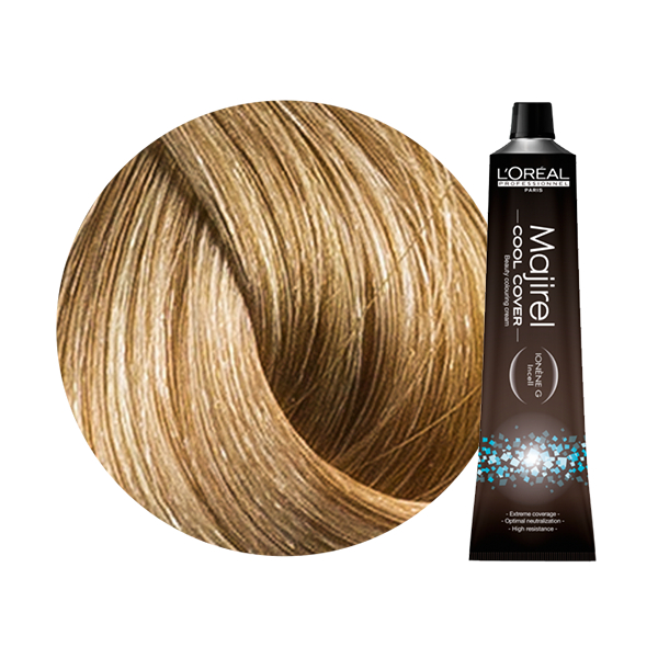 Majirel Cool Cover | Trwała farba do włosów o chłodnych odcieniach - kolor 9 bardzo jasny blond 50ml