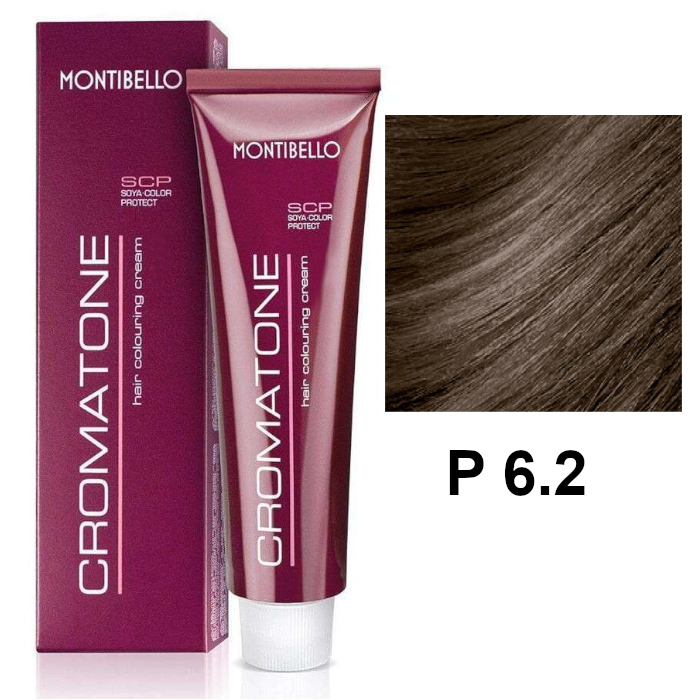 Cromatone P | Trwała farba do włosów - kolor P 6.2 perłowy ciemny blond 60ml