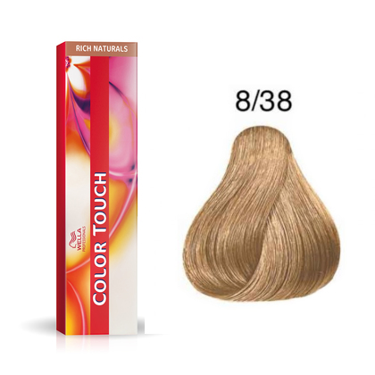 Color Touch 8/38 | Bezamoniakowa półtrwała farba do włosów 8/38 60ml