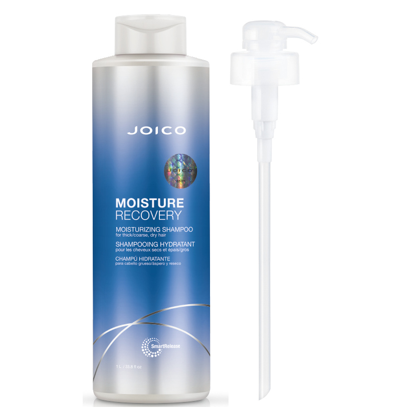Moisture Recovery | Zestaw do włosów suchych: szampon 1000ml + Pompka
