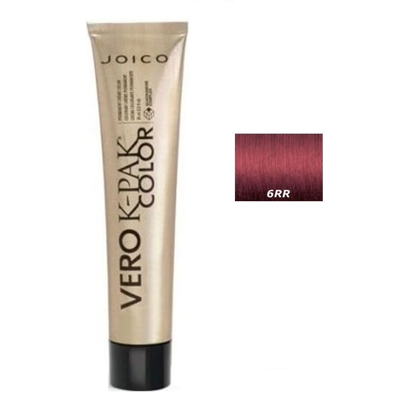Vero K-Pak Color | Trwała farba do włosów - kolor 6RR jasny brąz rubinowy 74ml