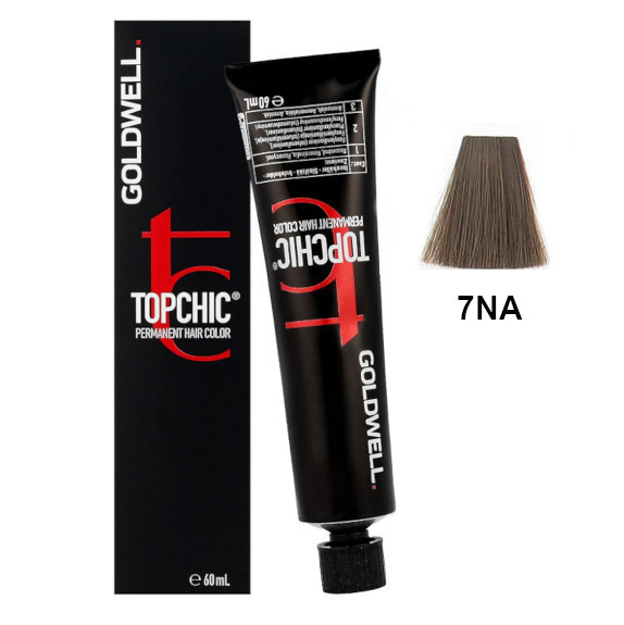 Topchic 7NA | Trwała farba do włosów - kolor: naturalny popielaty średni blond 60ml