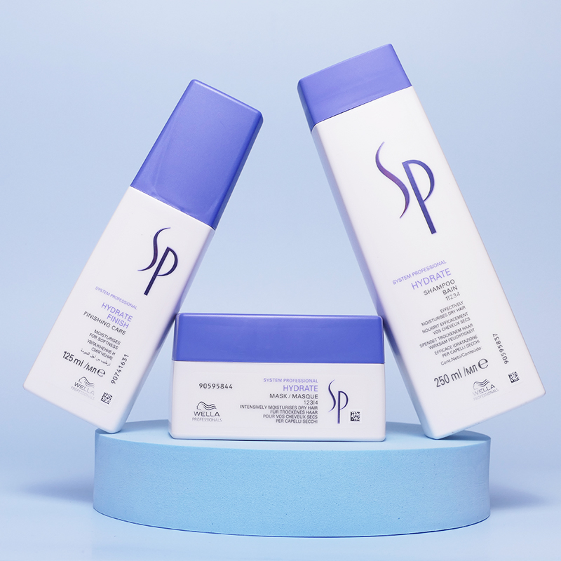 SP Hydrate | Mini rytuał nawilżajacy włosy suche: szampon 250ml + odżywka 200ml + spray 125ml