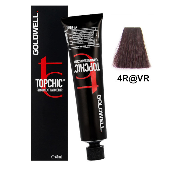 Topchic 4R@VR | Trwała farba do włosów - kolor: ciemny mahoń, czerwony fiolet 60ml
